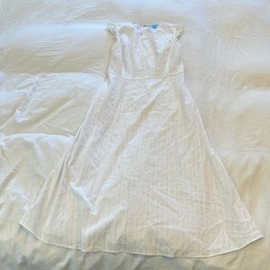 Draper James White Midi Dress